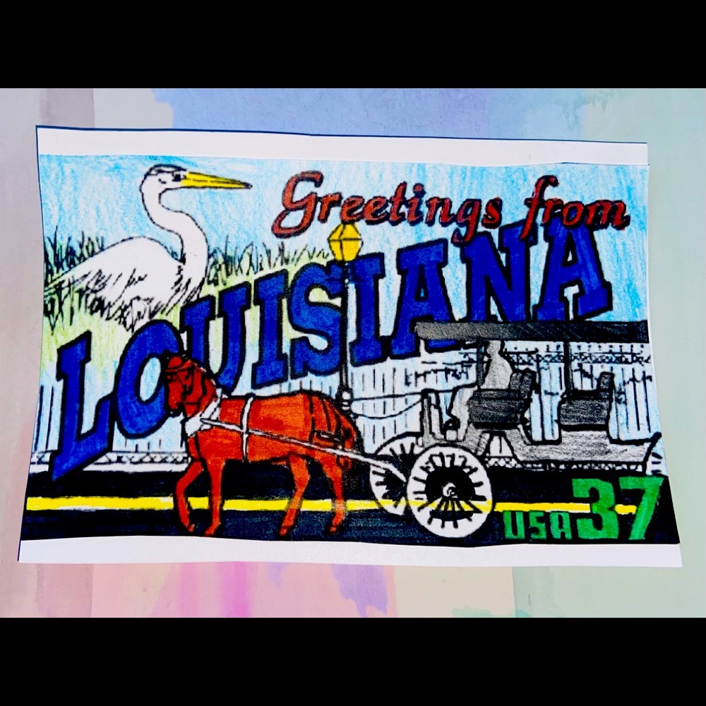 “Greetings from Louisiana” Postcard